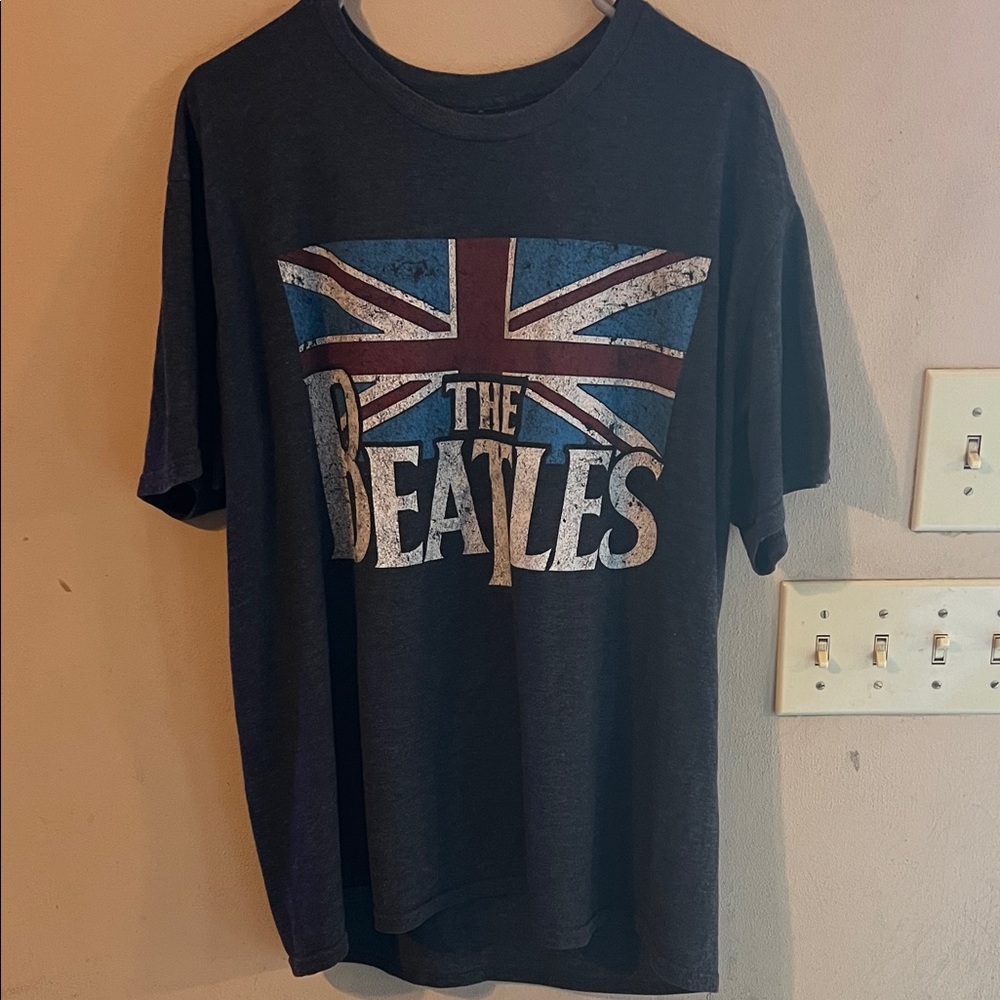 THE BEATLES UNION JACK FLAG TEE SIZE XL